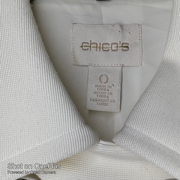 CHICO, Alabaster color jacket. Blazer Size 0 or Small office or casual wear nice - Picture 5 of 9